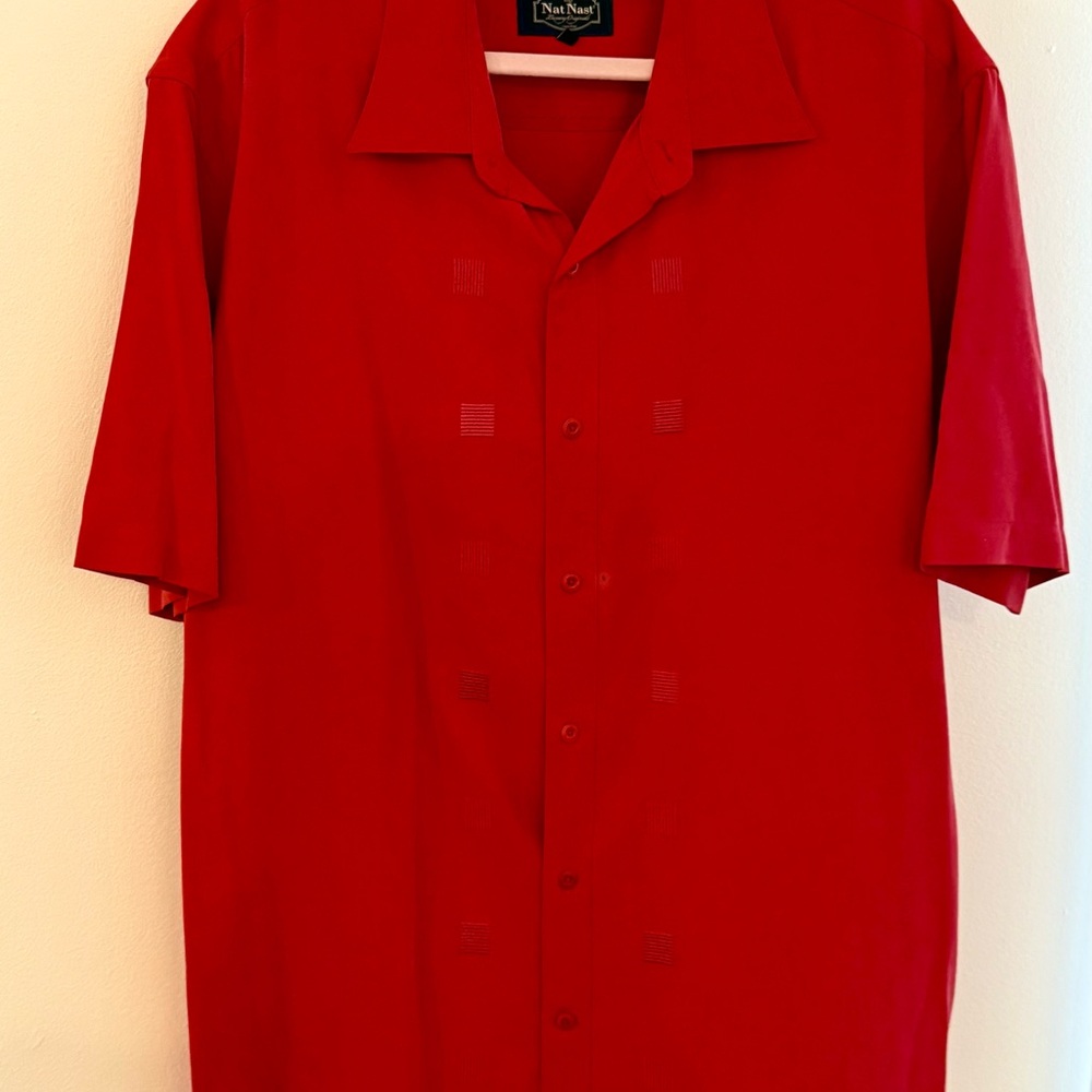 Nat Nast Luxury Original Men's Red Shirt